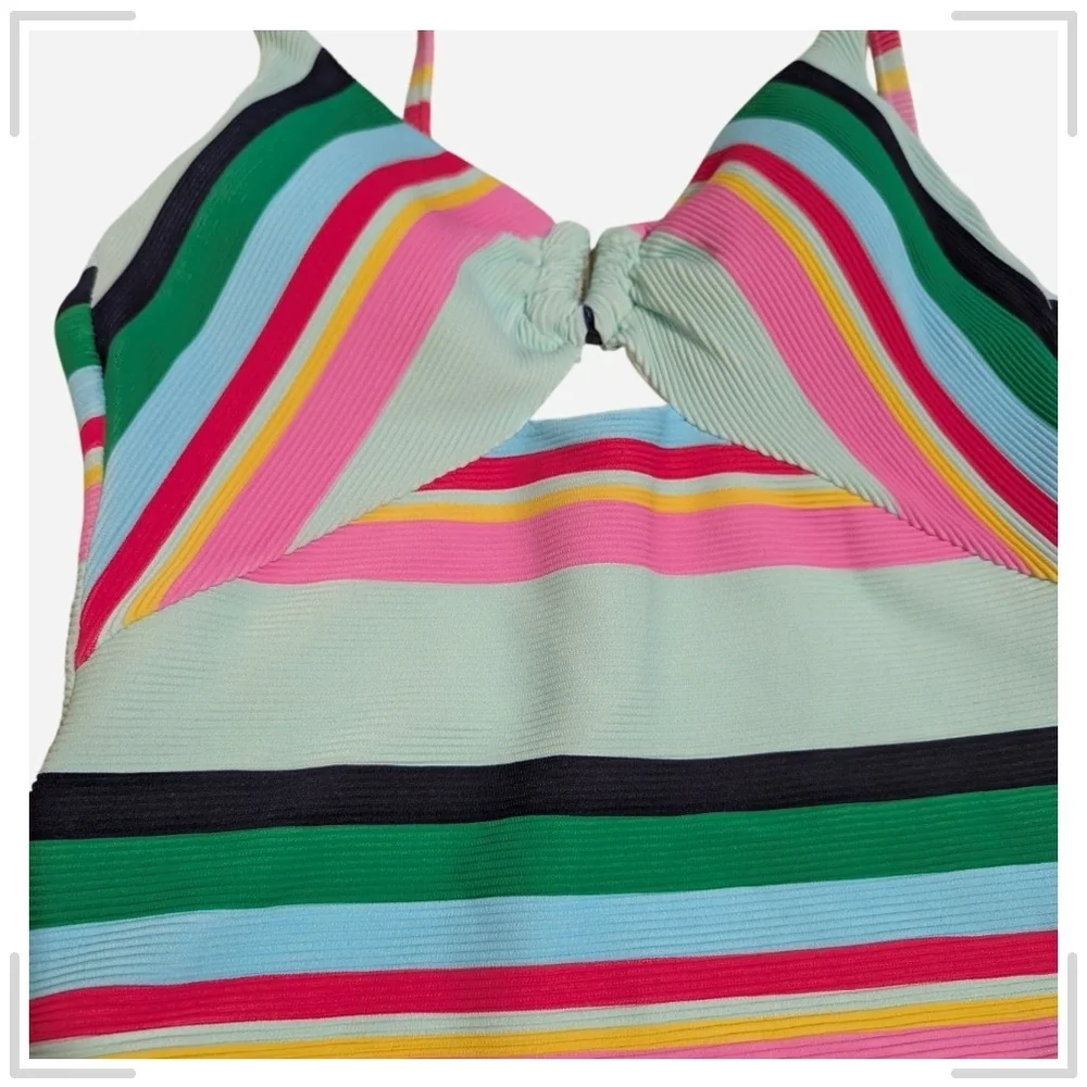 Trina Turk Vibrant Striped Kids One Piece - Picture 4 of 10